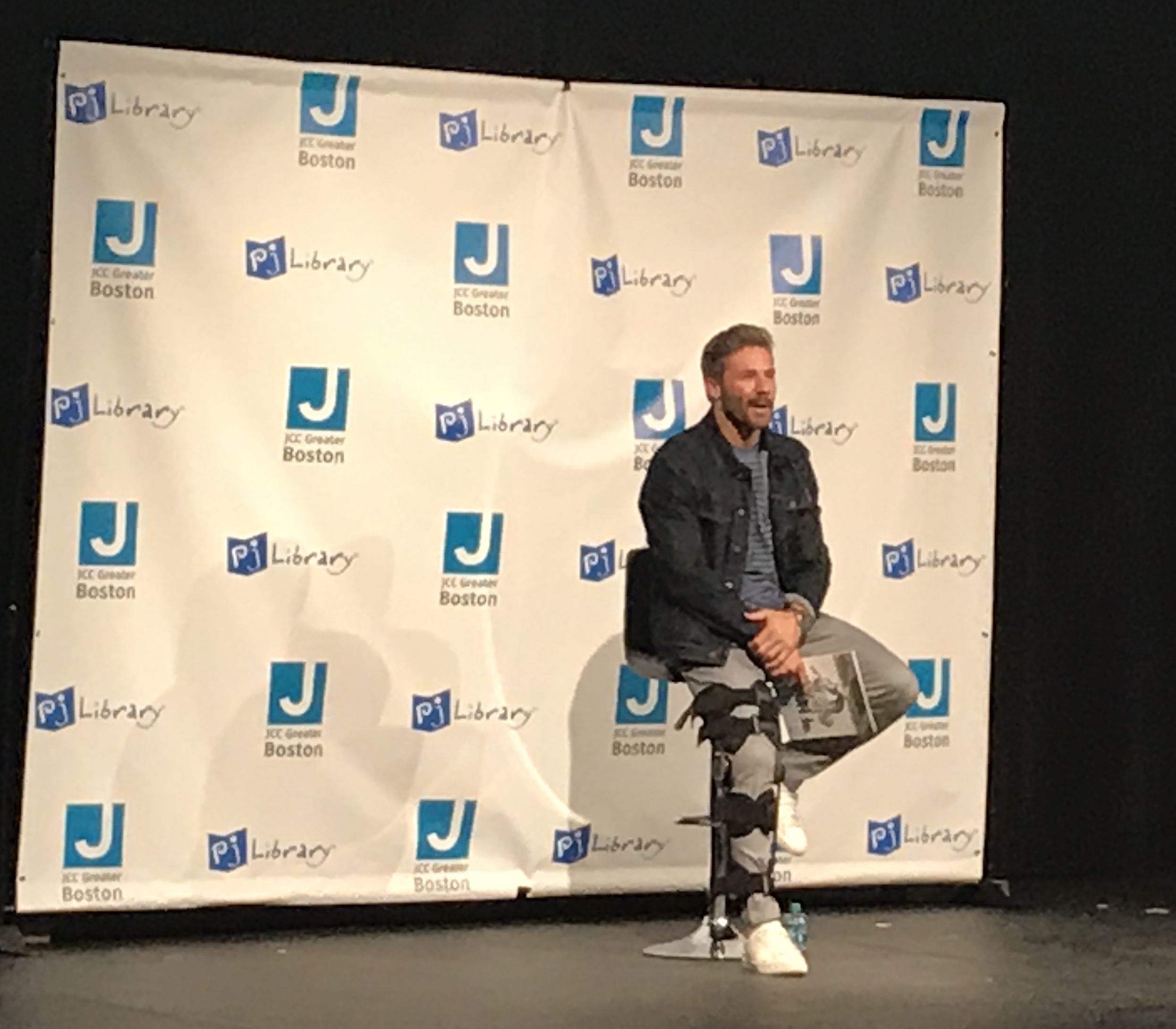 Julian Edelman reads fro his children's book.