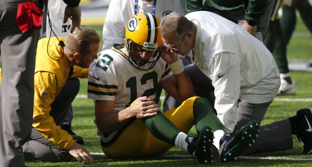 aaronrodgers injury The Football Girl