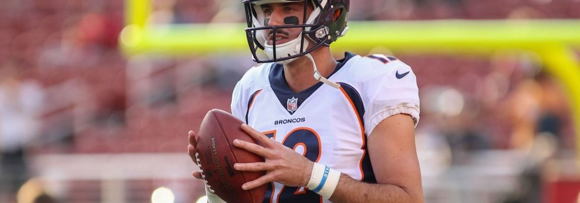 Broncos QB Paxton Lynch tears up after ankle injury ends his day