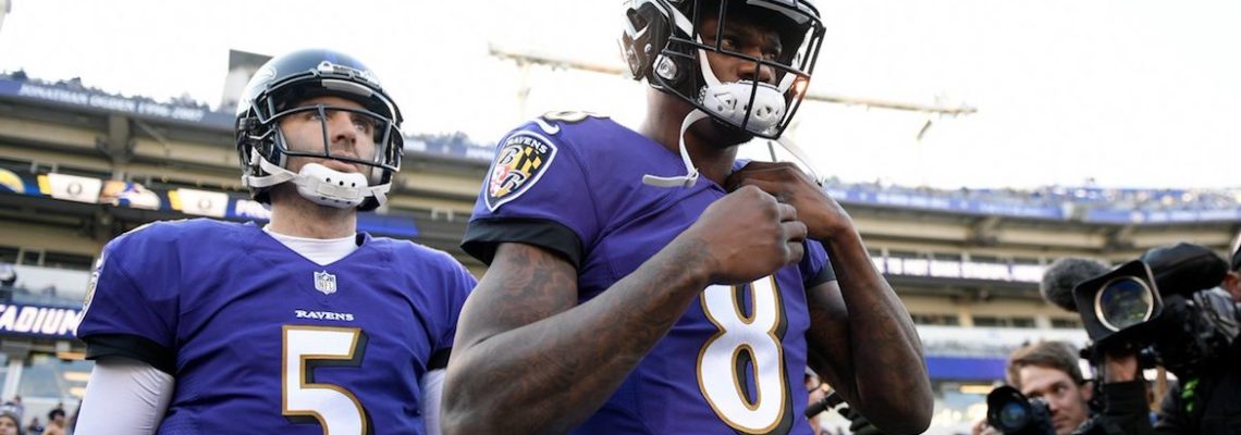 Joe Flacco Handles Decision to Stick with Lamar Jackson With Class