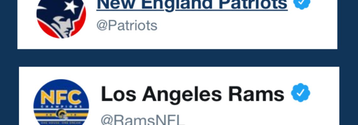 How the Rams and Patriots Stack Up On Twitter