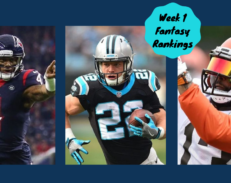 Fitz on Fantasy: Week 1 Complete Player Rankings