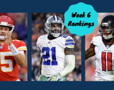 Fitz on Fantasy: Complete Week 6 Rankings By Position