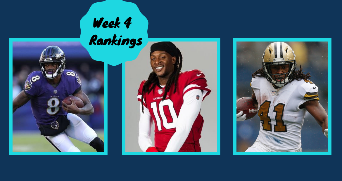 Fantasy: Week 4 Rankings - Flex (Standard)