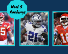 Fitz on Fantasy: 2020 Week 5 Complete Player Ranking