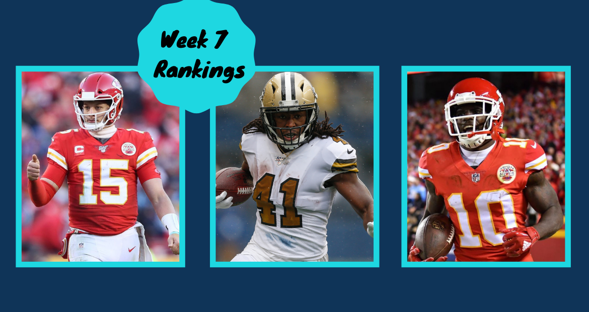 Pat Fitzmaurice's Fantasy Football Week 7 Rankings (2022