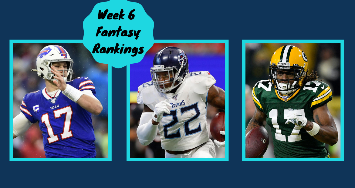 week 6 nfl rankings fantasy