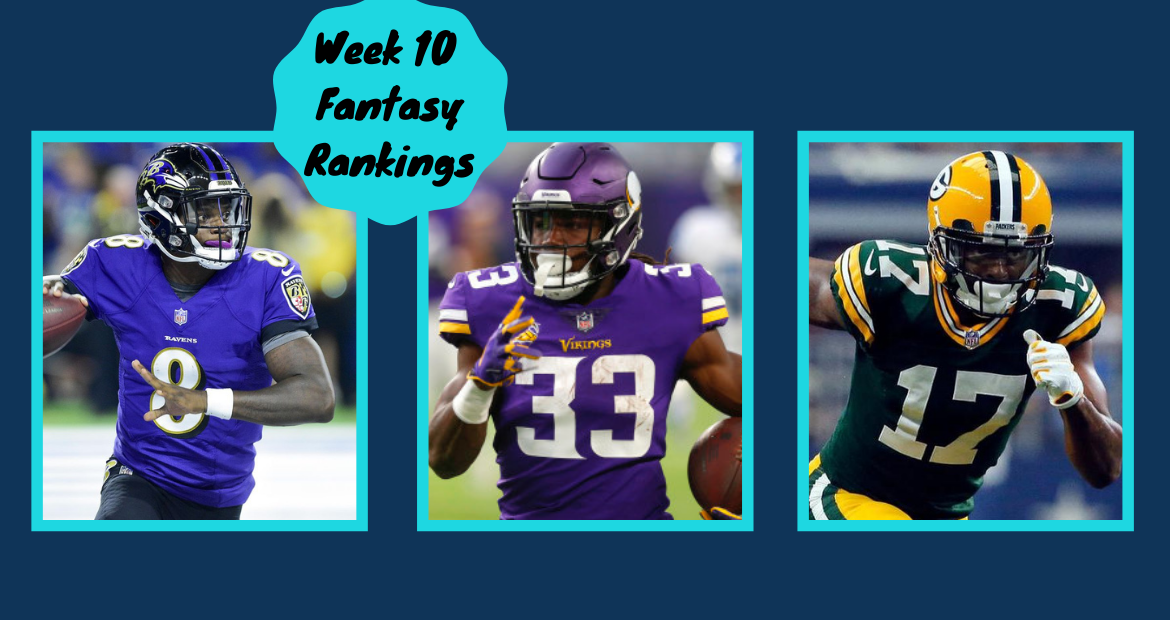 week 10 fantasy rankings ppr
